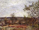 Windy Day At Veneux by Alfred Sisley